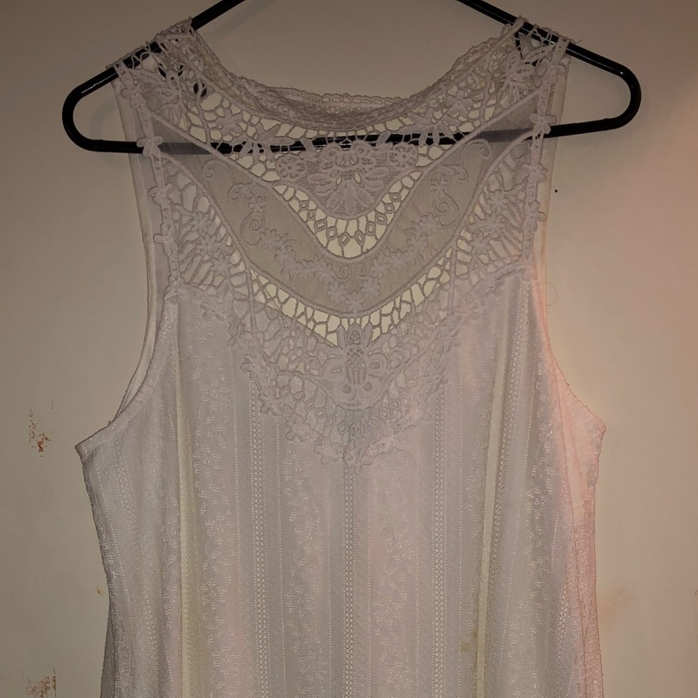 Lace white dress